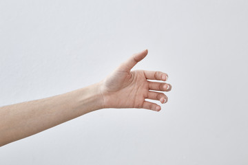 Empty Female hand holding