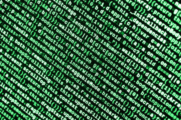 Computer program preview. Programming code typing. Information technology website coding standards...