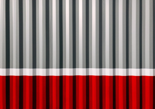 Red and White Metallic Stripped Background