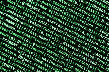 Computer program preview. Programming code typing. Information technology website coding standards...