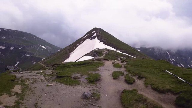 Drone aerial shot Landscape view of bucegi mountains. Babele rocks Geological shapes footage Wonderful Scenery Rock formations Symbol