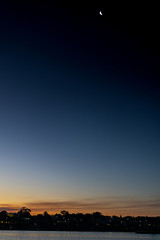 Fototapeta premium moon high in sky 