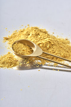 Nutrional Yeast, Used in Vegan and Dairy-Free Cooking as a replacement for cheese/dairy flavor.