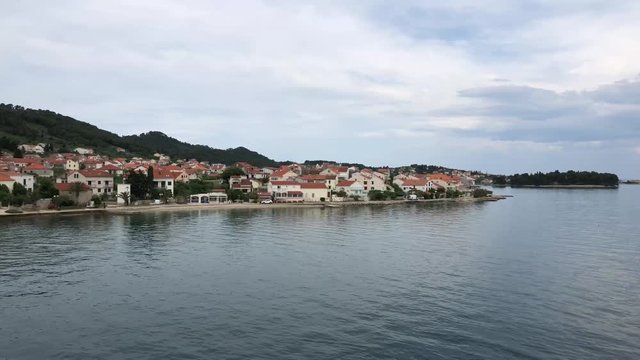 Arriving in preko on the island of Ugljan Croatia