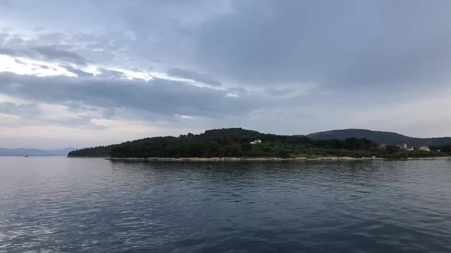 Leaving Zlarin island, Croatia