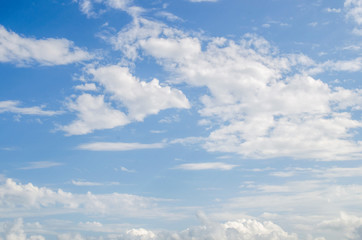 blue sky with white clouds