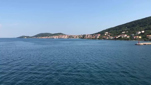 Leaving Preko and the island of Ugljan in Croatia