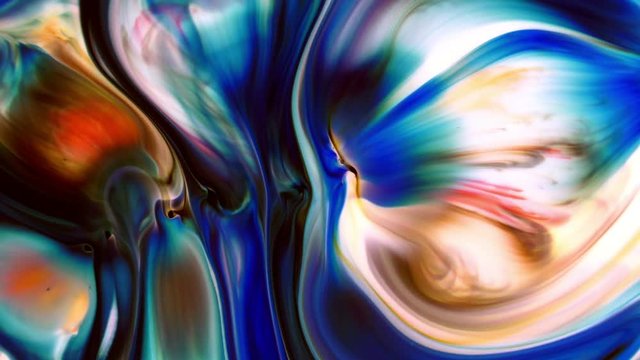 Abstract Colorful Paint Ink Liquid Explode Diffusion Psychedelic Blast