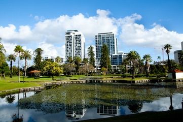 Fototapeta na wymiar Queens Gardens - Perth - Australia