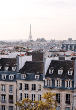 Cityscape and Eiffel tower