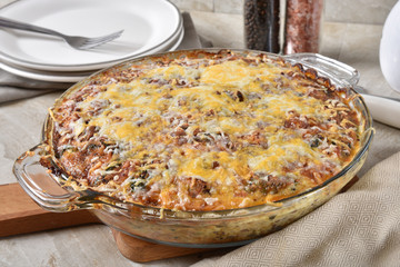 Homemade gluten free quiche