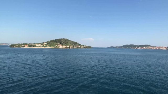 Leaving Preko and the island of Ugljan in Croatia