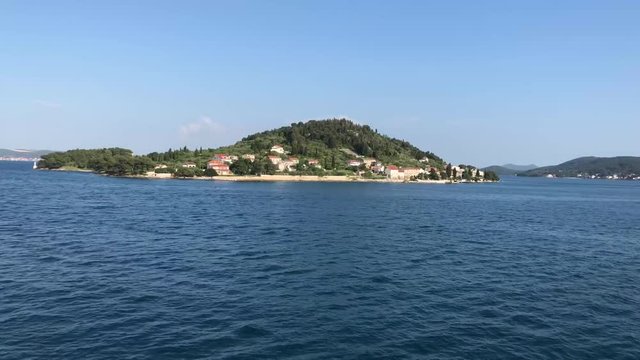 Leaving Preko and the island of Ugljan in Croatia
