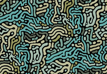 abstract wave collorfull seamless pattern for decoration and fabric