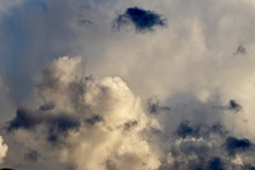 Dramatic sky with storm clouds