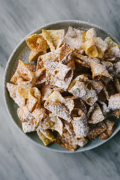 Overhead view of Angel Wings fried treats