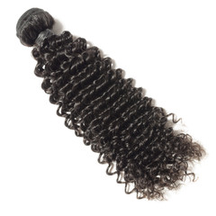 kinky curly black human hair weaves extensions bundles