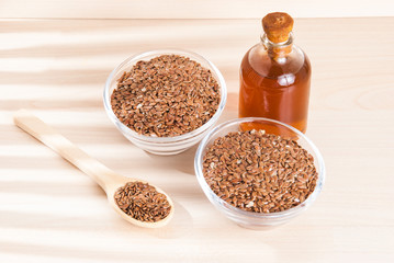 Organic flax seeds - Linum usitatissimum