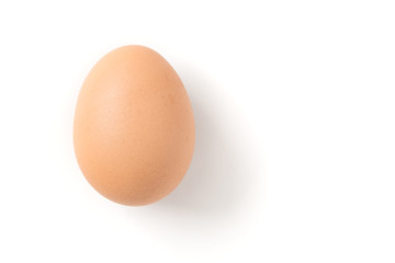 Fototapeta na wymiar brown egg isolated on white background