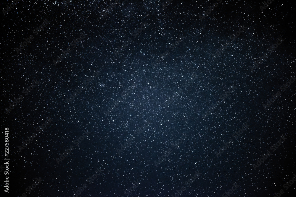 Wall mural night sky with stars and galaxy in outer space, universe background