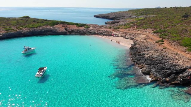 Shots on the most beautiful beach in Mallorca - Cala Varques. The amazingly clear, light blue water makes this place magical.