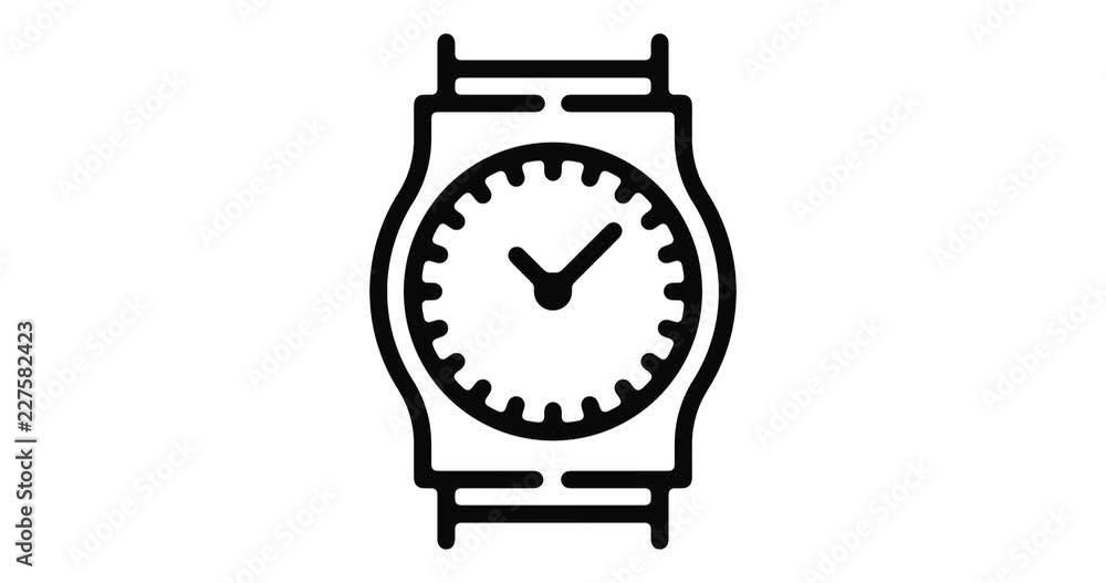 Poster navigation line icon motion graphic animation with alpha channel.
