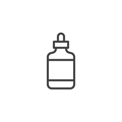 Dropper Bottle outline icon. linear style sign for mobile concept and web design. Eye drops simple line vector icon. Symbol, logo illustration. Pixel perfect vector graphics