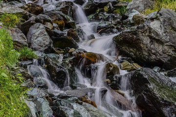 Waterfall in the forest in Austria near Heiligenblut am Gro&szlig;glockner