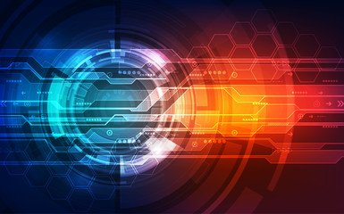 vector future digital speed technology concept, abstract background illustration