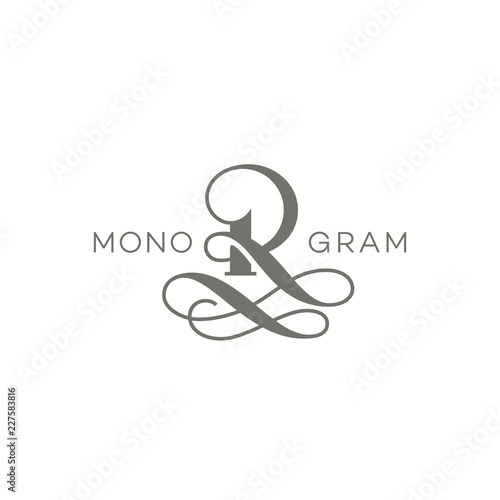 Download "Monogram R" Stock image and royalty-free vector files on Fotolia.com - Pic 227583816