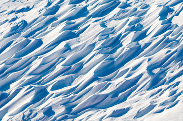 Sastrugi on fast ice, Antarctica