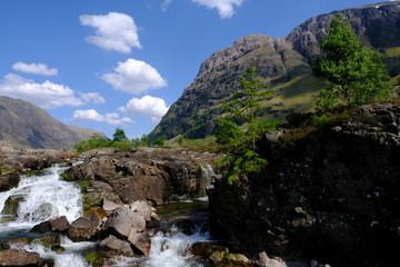 Bidean Nam Bian towers above the River Coe