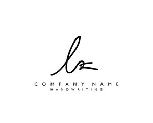 L Z Initial handwriting logo