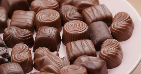 Chocolate Candy on plate