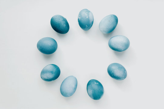 Colorful easter eggs