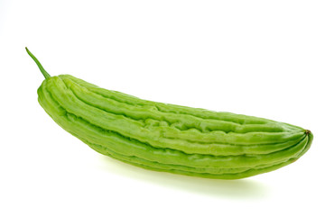 Bitter melon , Bitter gourd on white background