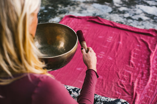 Woman With a Singing Bowl