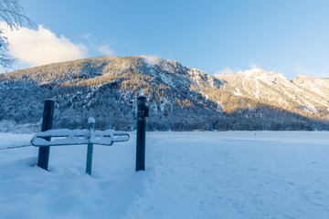 gate in winter