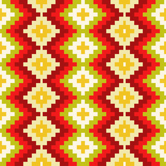 Ethnic Seamless Geometric Pattern