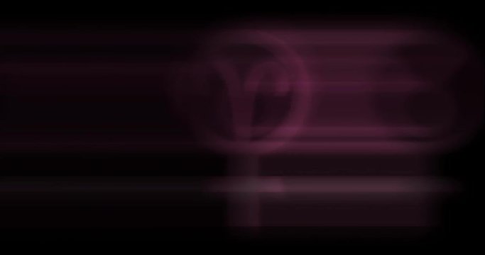 Animation of twelve female zodiac signs smoothly flowing from one to another