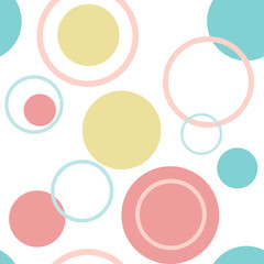 intage pattern. Circles