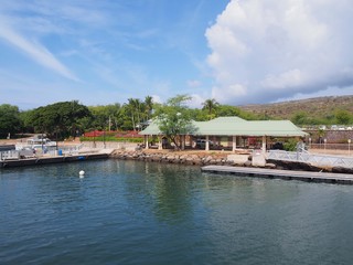 Fototapeta na wymiar ラナイ島にあるマネレ港