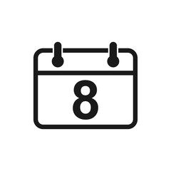 Calender vector icon. Calender symbol icon. calendar icon