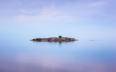 Amazing Seascape Background With Small Island