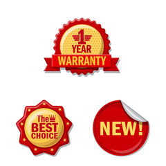 Vector illustration of emblem and badge icon. Collection of emblem and sticker vector icon for stock.
