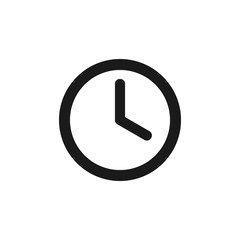  Clock icon vector. Clock icon in trendy flat style isolated on white background