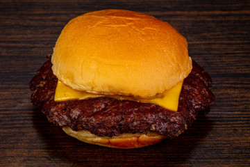 Tasty hot burger