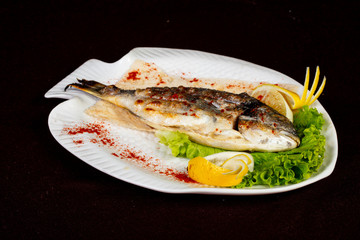 Grilled dorada fish