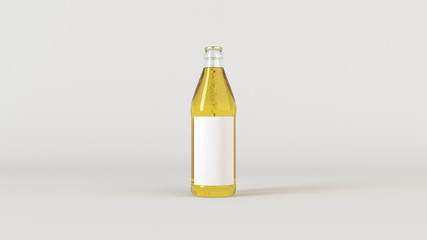 Fototapeta premium Mock up of beer bottle with blank label