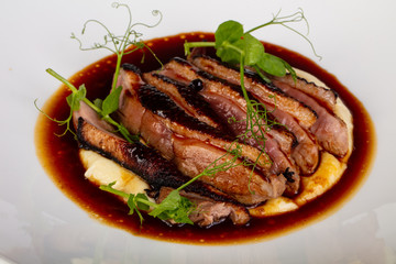 Grilled duck breast